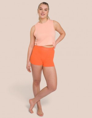 Orange / Orange Women's Oceans Apart Ariel Boxer Short Set | USA UPI-8117