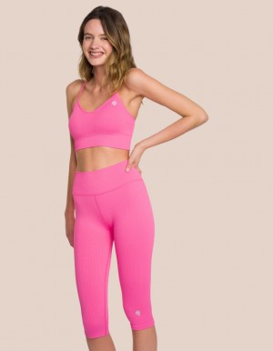 Pink Women's Oceans Apart Maya Capri Set | USA PWX-4881