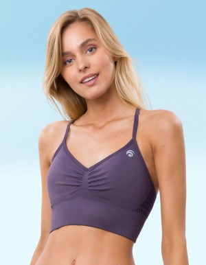 Purple Women's Oceans Apart Kara Bra | USA UMN-0169