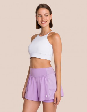 Purple / White Women's Oceans Apart Glee Set | USA NCP-7233