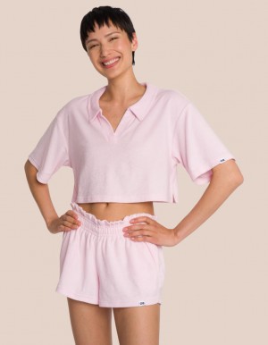 Rose Women's Oceans Apart Willow Polo Short Set | USA LFE-8008