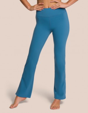 Turquoise Women's Oceans Apart Shania Flared Pant Leggings | USA MFY-1533