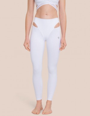 White Women's Oceans Apart Alessia Pant Leggings | USA PWZ-3897