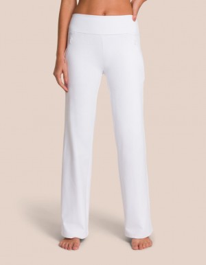 White Women's Oceans Apart Florence Straight Leg Pant Petite Leggings | USA MJA-2118