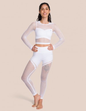 White Women's Oceans Apart Juno Longsleeve Set | USA MAX-9785