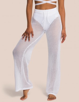 White Women's Oceans Apart Lilou Wide Leg Pant Leggings | USA BBU-7719