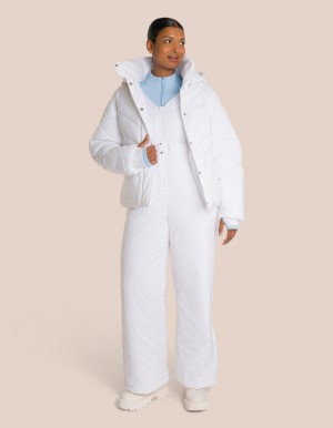 White / Blue Women's Oceans Apart Joelle Puffer Onesie Deluxe Set | USA VBV-5955