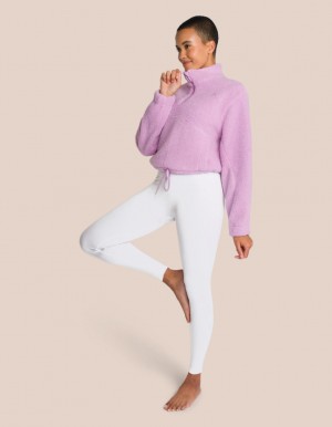 White / Lavender Women's Oceans Apart Joelle Fleece Deluxe Set | USA WHA-6933