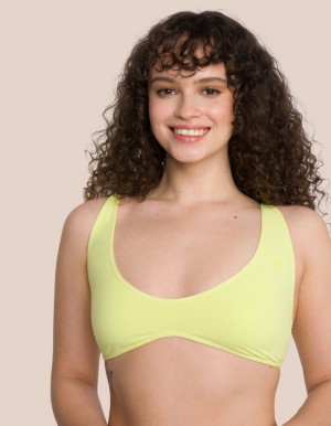 Yellow Women's Oceans Apart Michelle Plain Bra | USA XHR-1601