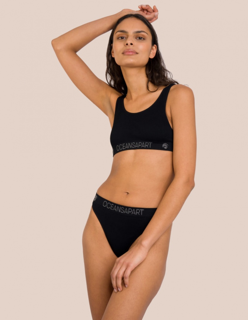 Black Women's Oceans Apart Ariel Seamless Bra | USA JML-6717