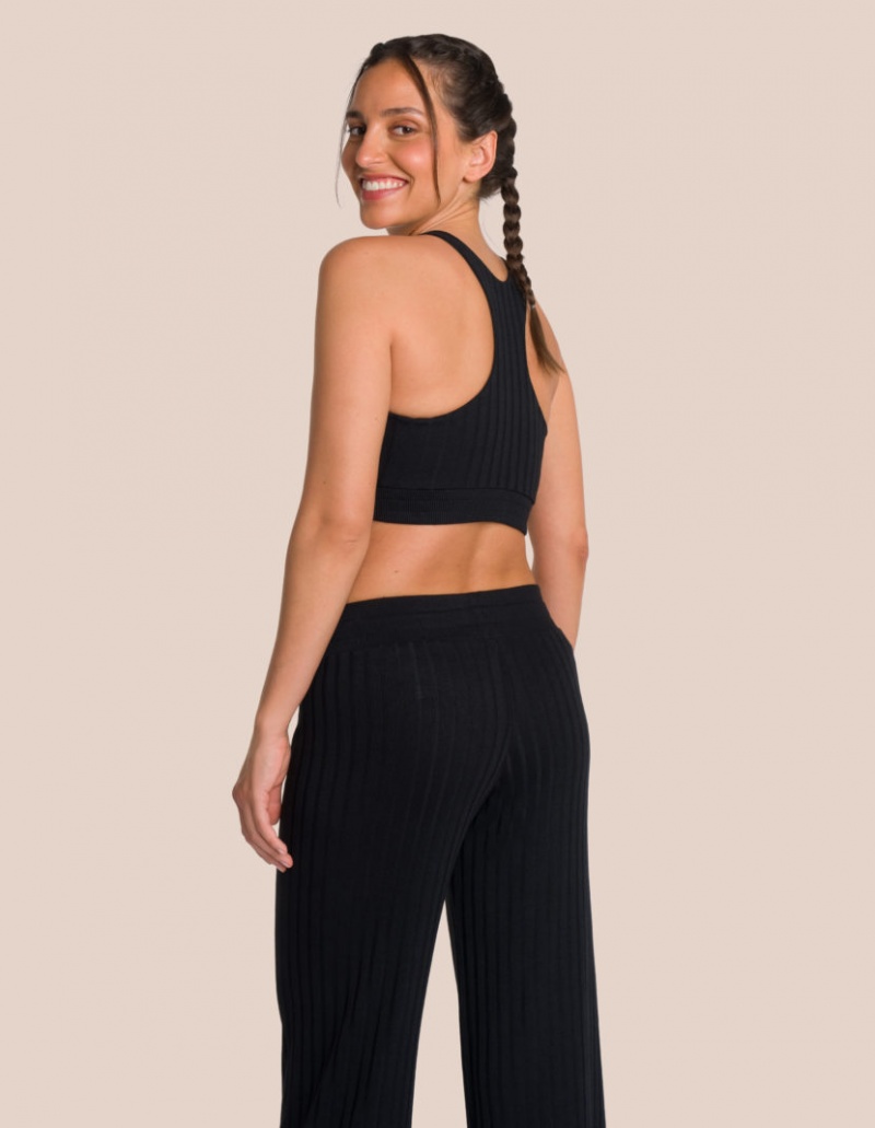 Black Women's Oceans Apart Aurelia Knit Petite Set | USA HYP-3751