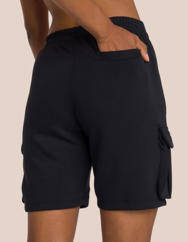 Black Women's Oceans Apart Cruz Oversize Short Set | USA MLS-3994