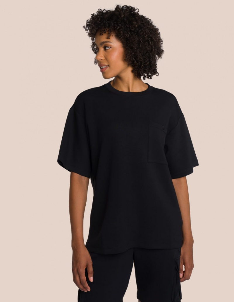 Black Women's Oceans Apart Cruz T-Shirt Set | USA TFW-8253