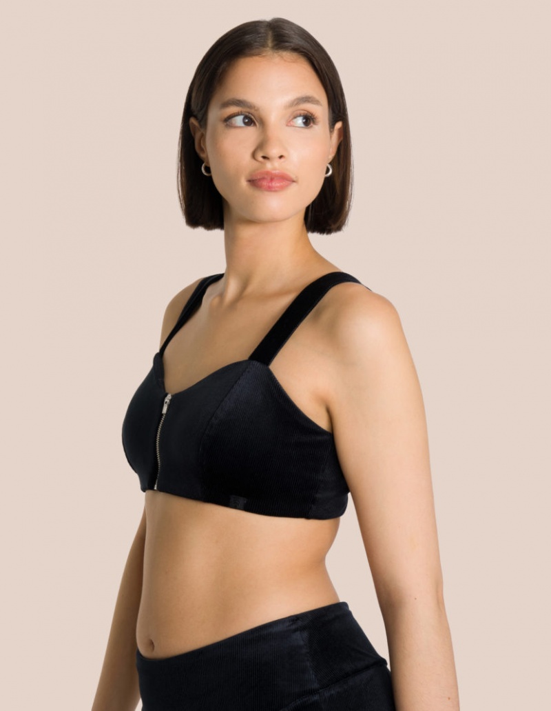 Black Women's Oceans Apart Eden Flared Petite Set | USA SPG-5403