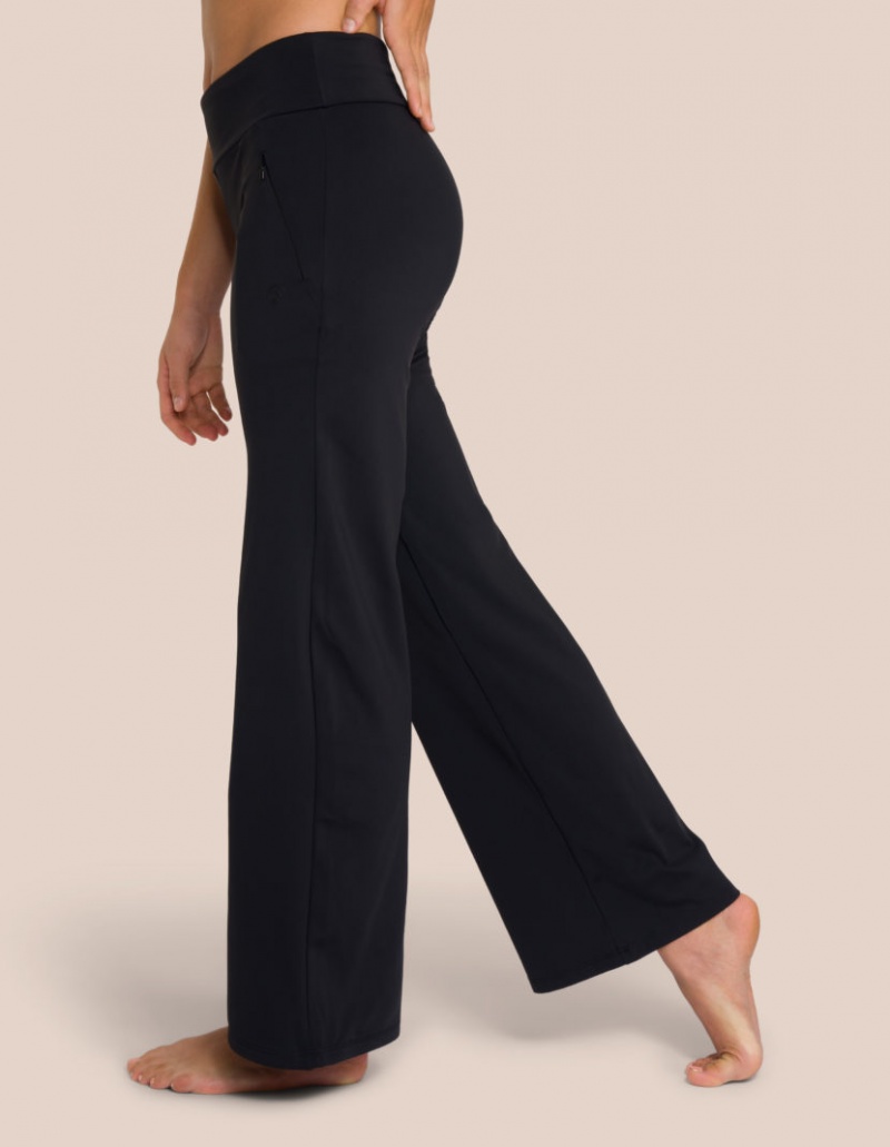 Black Women's Oceans Apart Florence Straight Leg Pant Leggings | USA INZ-3277