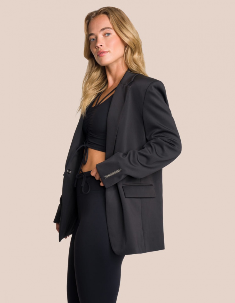 Black Women's Oceans Apart Gianna Blazer Deluxe Set | USA ZTK-8850