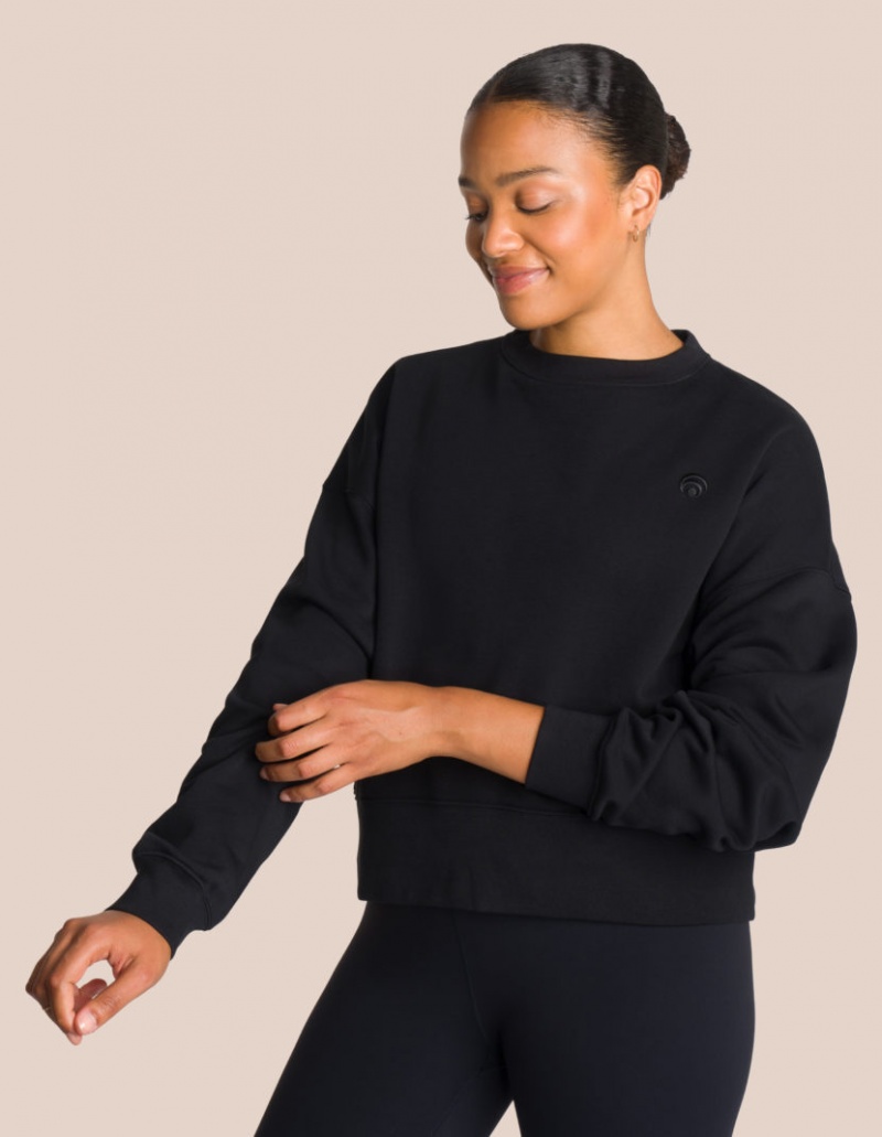 Black Women's Oceans Apart Gianna Sweat Deluxe Set | USA FRL-9266