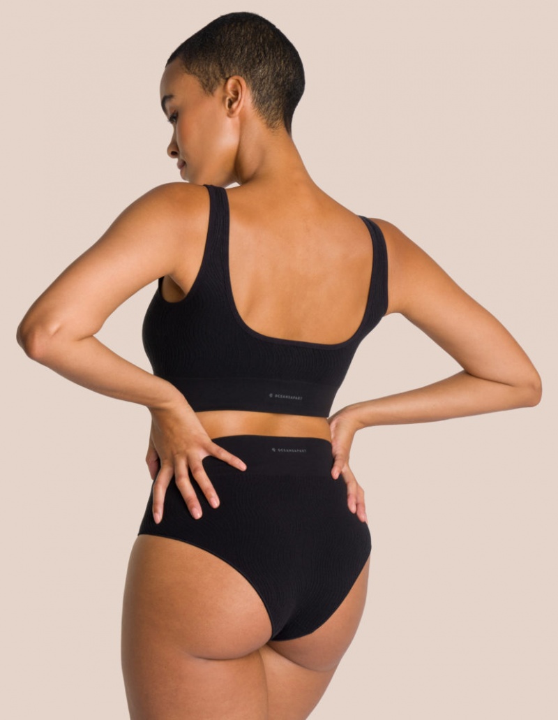 Black Women's Oceans Apart Joelle Pantie Set | USA XON-1454