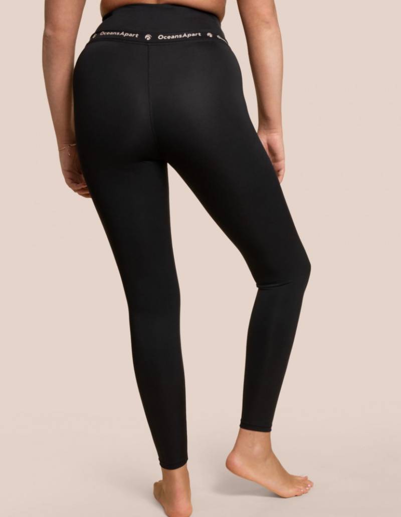 Black Women's Oceans Apart Josy Pant Leggings | USA NUY-9527