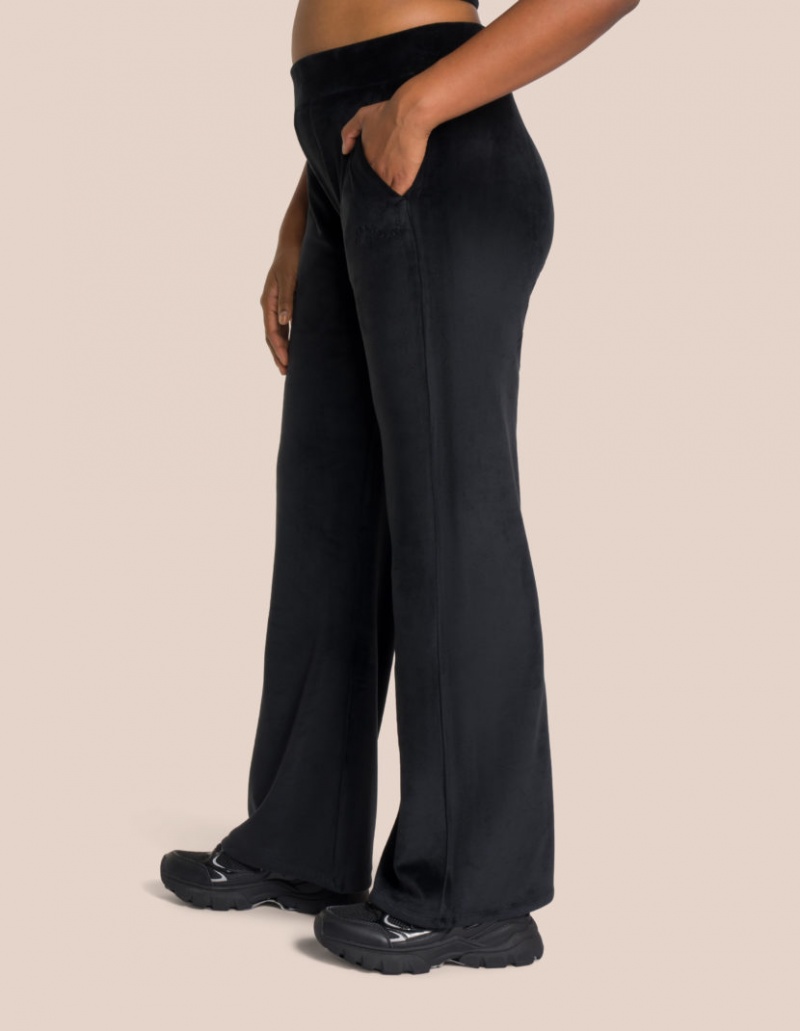 Black Women's Oceans Apart Kelly Wide Leg Set | USA VFT-2467