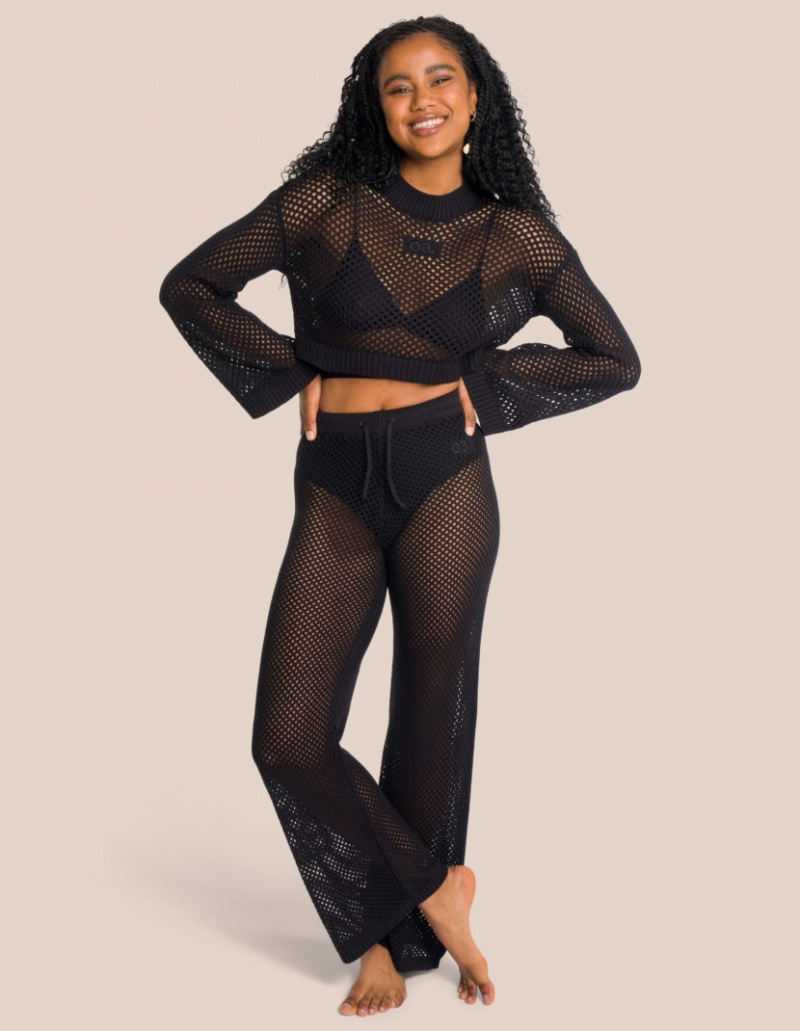 Black Women\'s Oceans Apart Lilou Pullover Deluxe Petite Set | USA JZN-3440