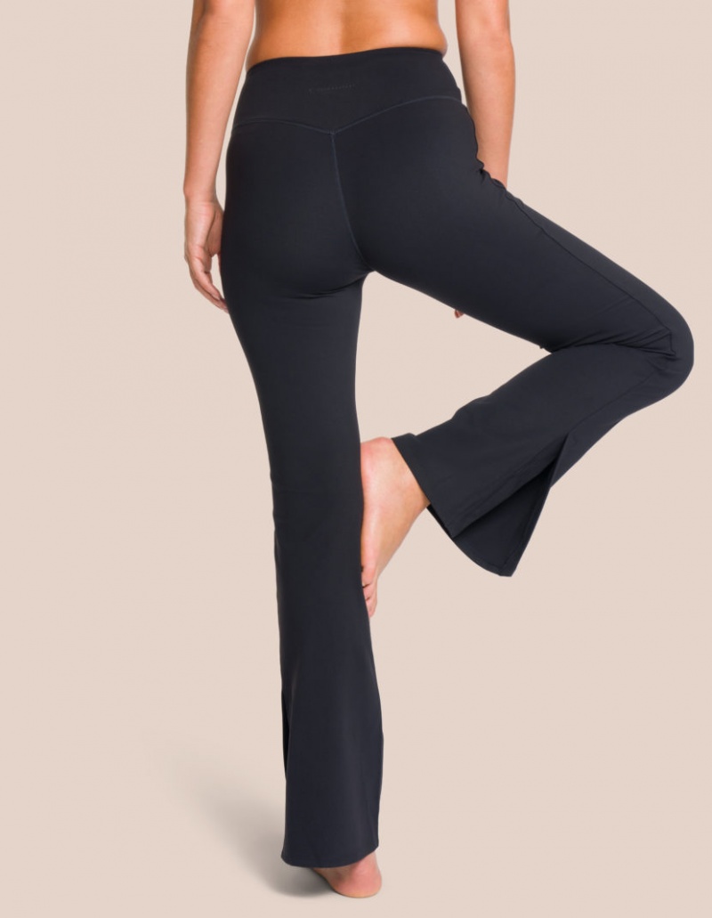 Black Women's Oceans Apart Shania Flared Pant Leggings | USA RIZ-9904