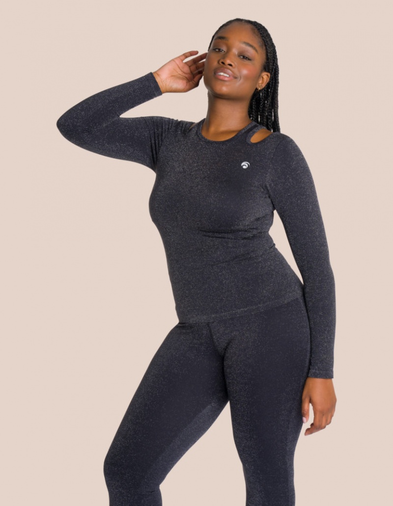 Black Women's Oceans Apart Stella Flared Longsleeve Set | USA IWC-0267