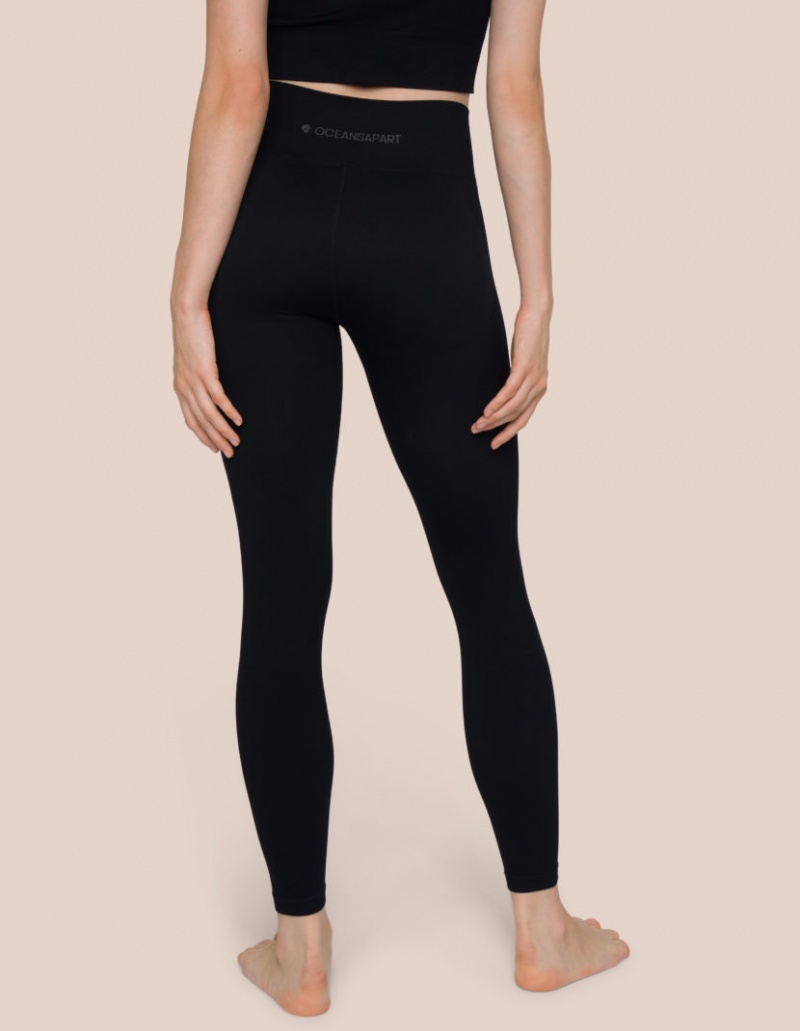 Black Women's Oceans Apart Tara Pant Leggings | USA LMA-3621