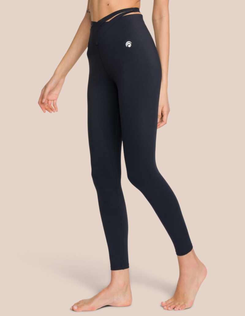 Black Women's Oceans Apart Venus Pant Leggings | USA TKV-0747