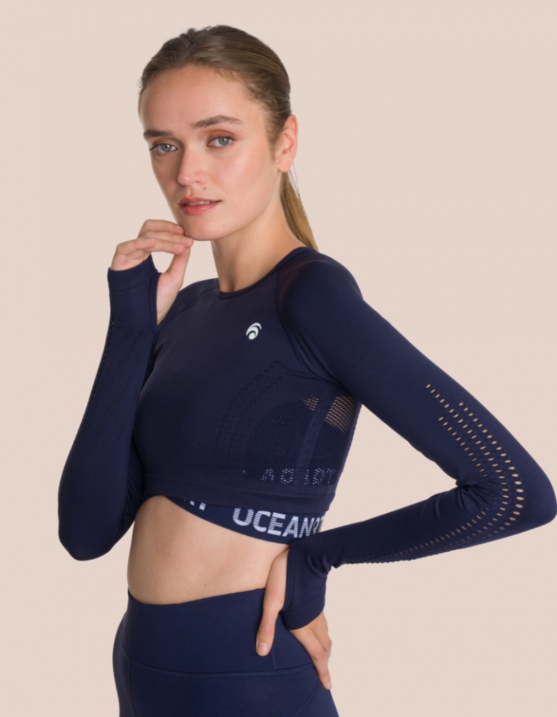 Blue Women's Oceans Apart Beauty Longsleeve Top | USA AIL-7574