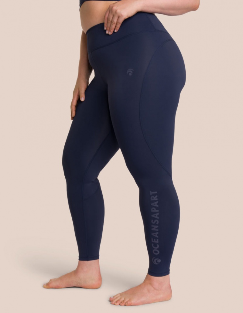 Blue Women's Oceans Apart Beauty Pant Curvy Leggings | USA LCZ-0956