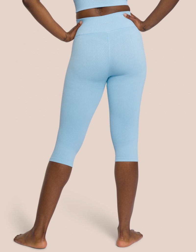 Blue Women's Oceans Apart Maya Capri Pant Leggings | USA JQJ-8885