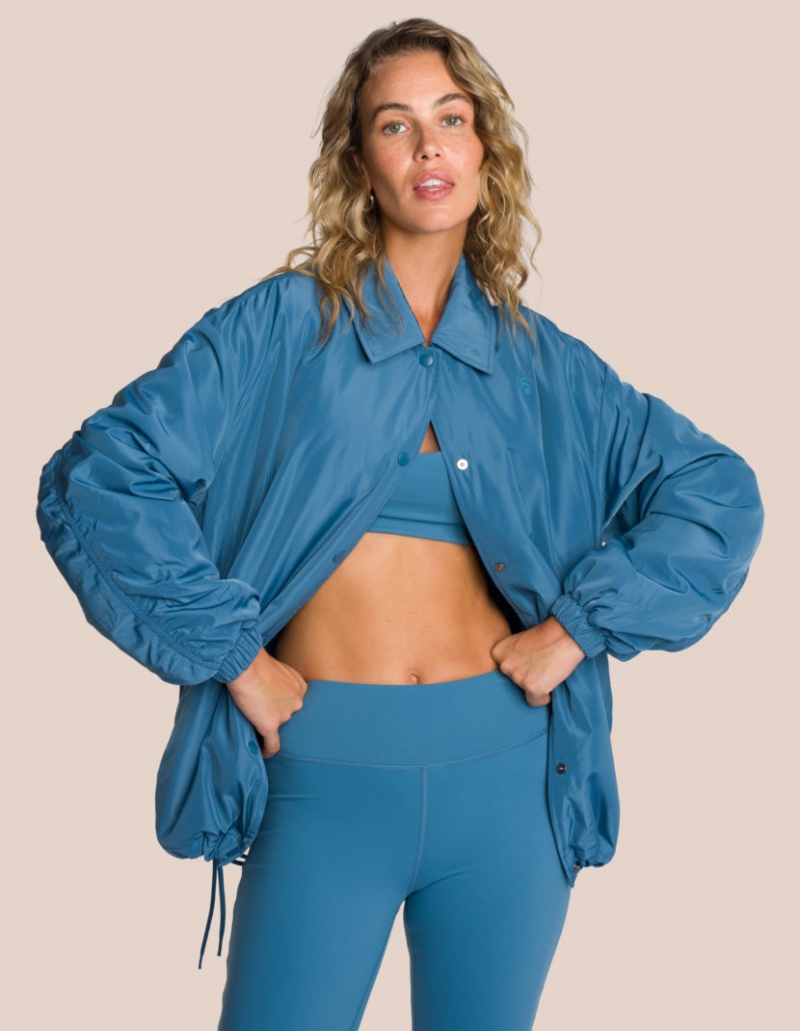 Blue / Turquoise Women's Oceans Apart Shania Jumpsuit Set | USA CBD-0721