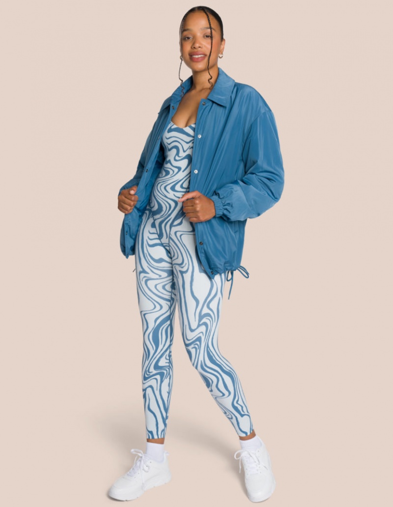 Blue / Turquoise Women\'s Oceans Apart Shania Jumpsuit Set | USA CBD-0721