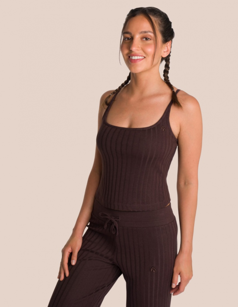 Brown Women's Oceans Apart Aurelia Knit Top Set | USA PHH-7459