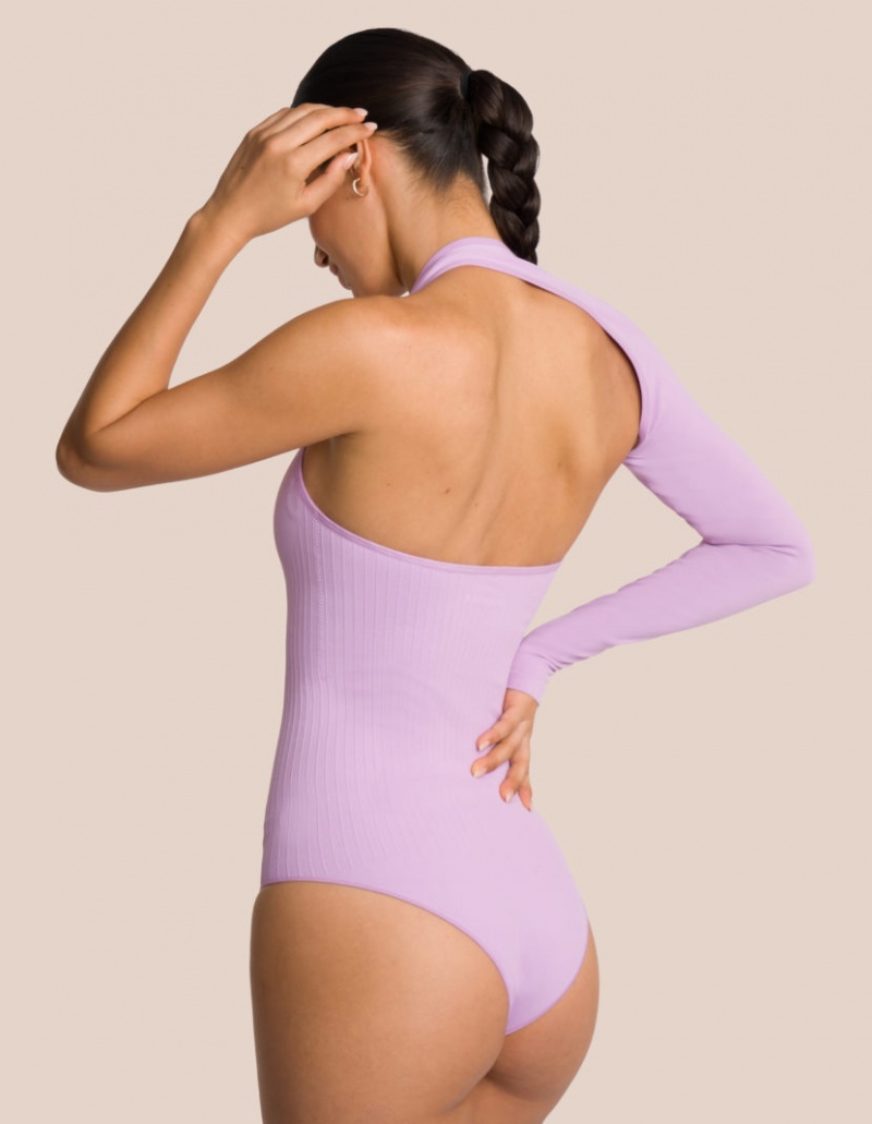 Brown / Lavender Women's Oceans Apart Elodie Body Set | USA YKX-1892