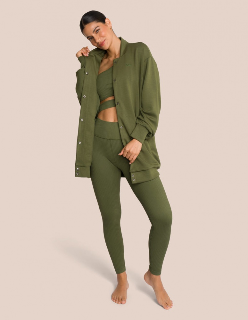 Deep Green Women\'s Oceans Apart Elodie Bomber Jacket Deluxe Set | USA SIT-7749