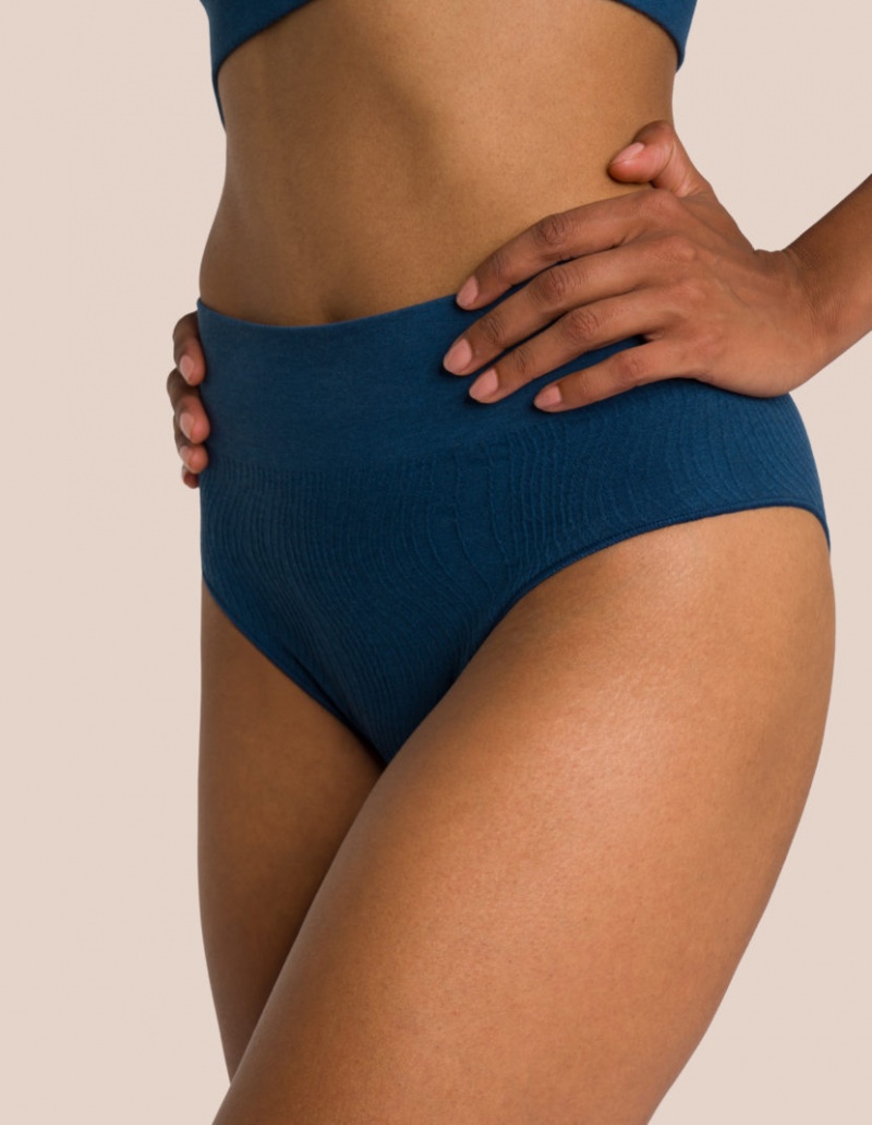 Deep Turquoise / Black Women's Oceans Apart Joelle Pantie Deluxe Set | USA PYL-6871