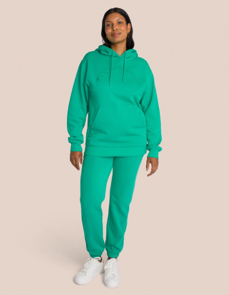 Green Women's Oceans Apart Charly Sweat Deluxe Set | USA KGQ-8681