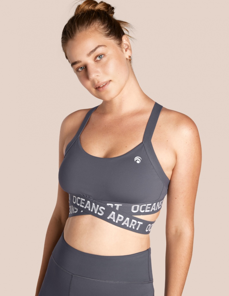 Grey / Black Women's Oceans Apart Coast Deluxe Set | USA ZAF-1397