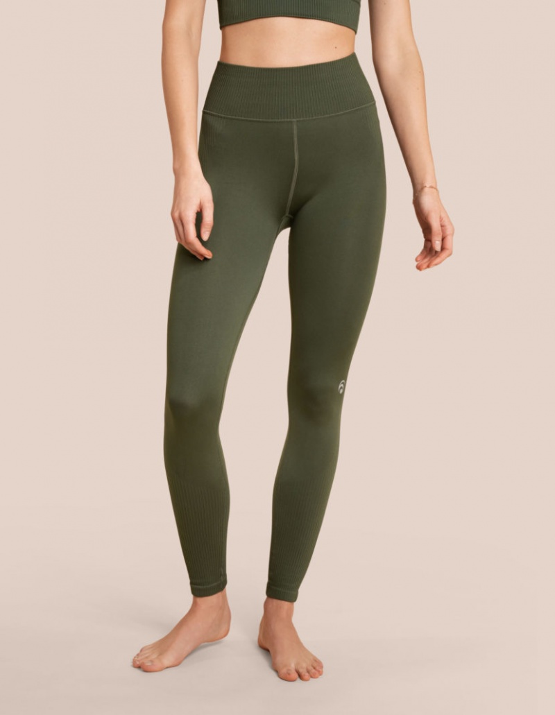 Khaki Women's Oceans Apart Sydney Pant Leggings | USA MCF-7908