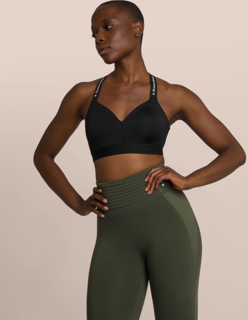 Khaki / Black Women's Oceans Apart Sienna Athletic Set | USA XQS-5076