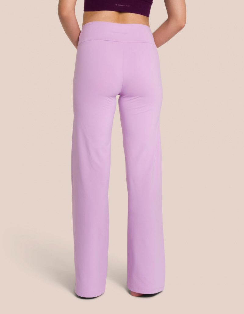 Lavender Women's Oceans Apart Florence Straight Leg Pant Leggings | USA ZCG-6299