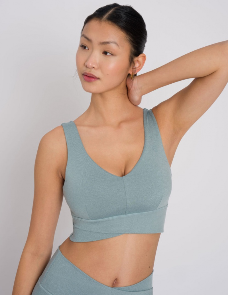 Light Grey Women's Oceans Apart Dahlia Bra | USA MCP-9959