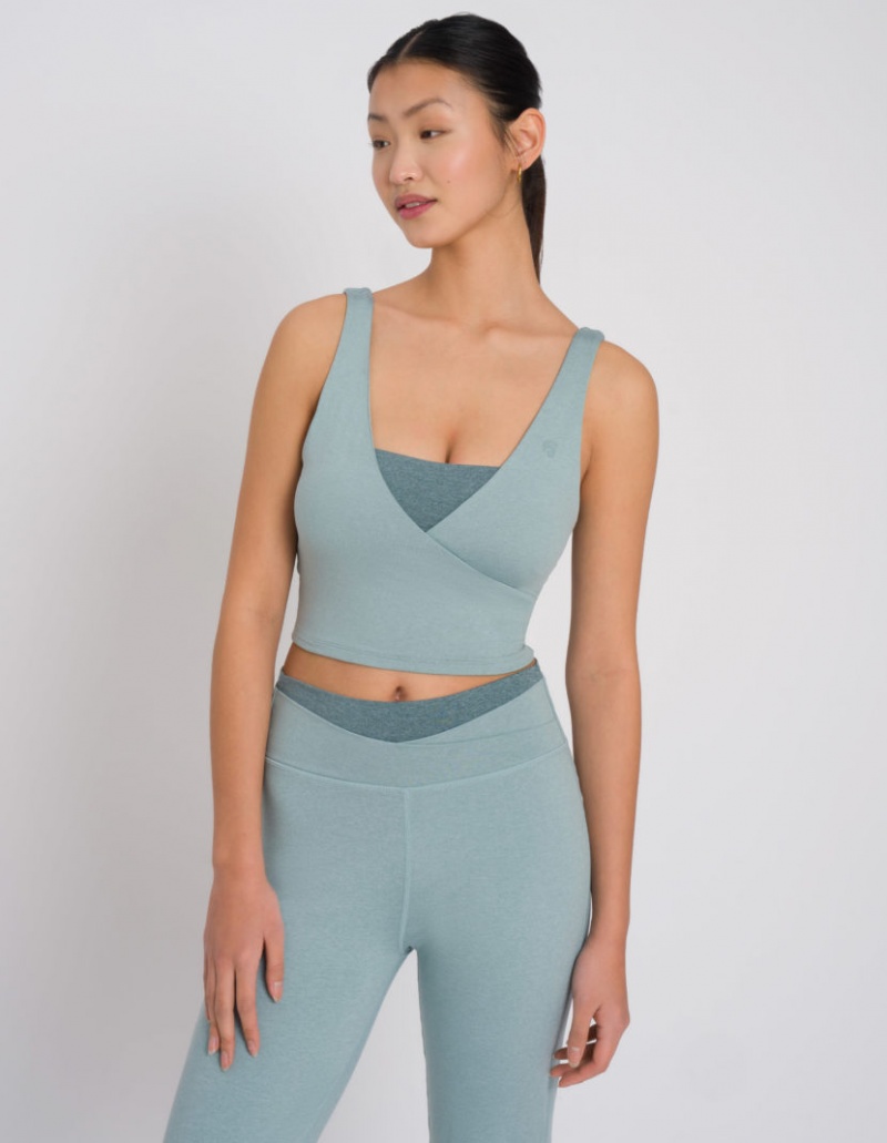 Light Grey Women's Oceans Apart Dahlia Flared Set | USA XER-8696