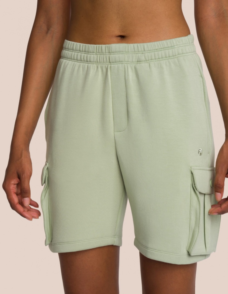 Olive Green Women's Oceans Apart Cruz Oversize Short Set | USA TRZ-7667