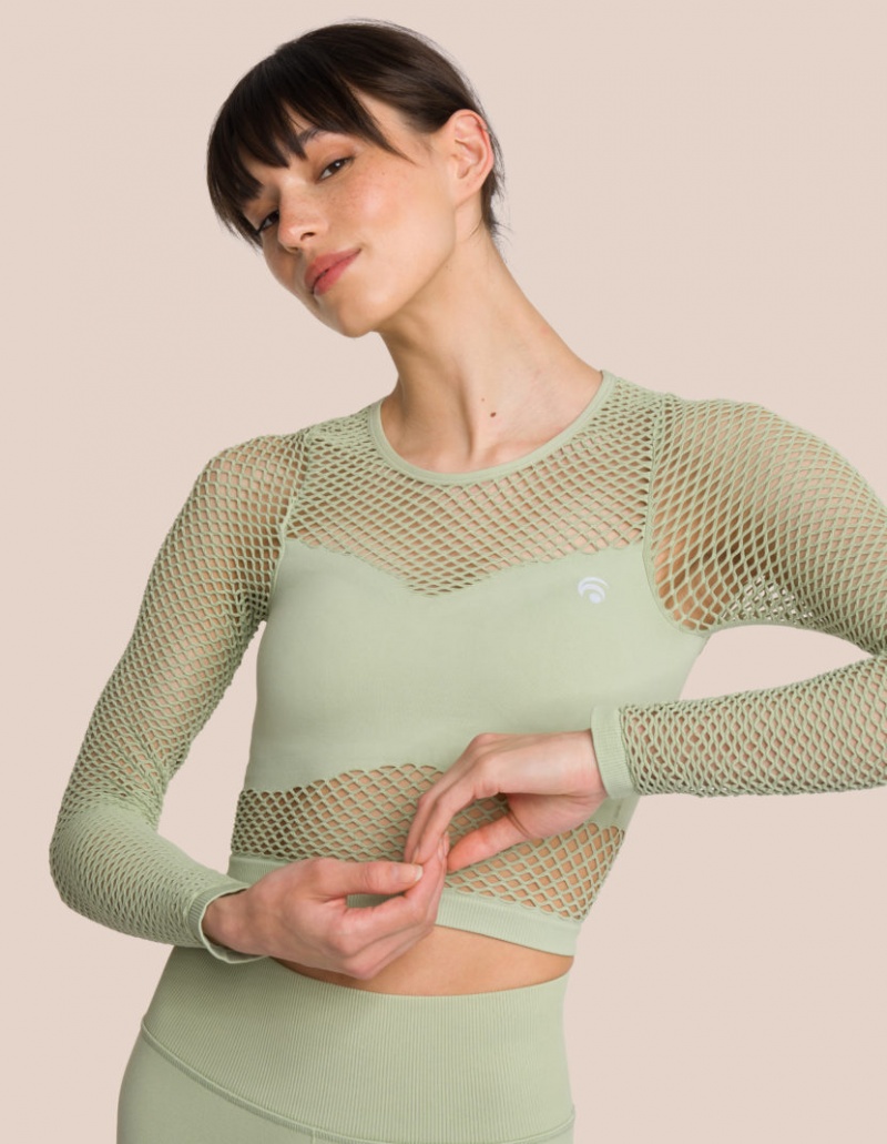 Olive Green Women's Oceans Apart Juno Longsleeve Set | USA OXC-0046