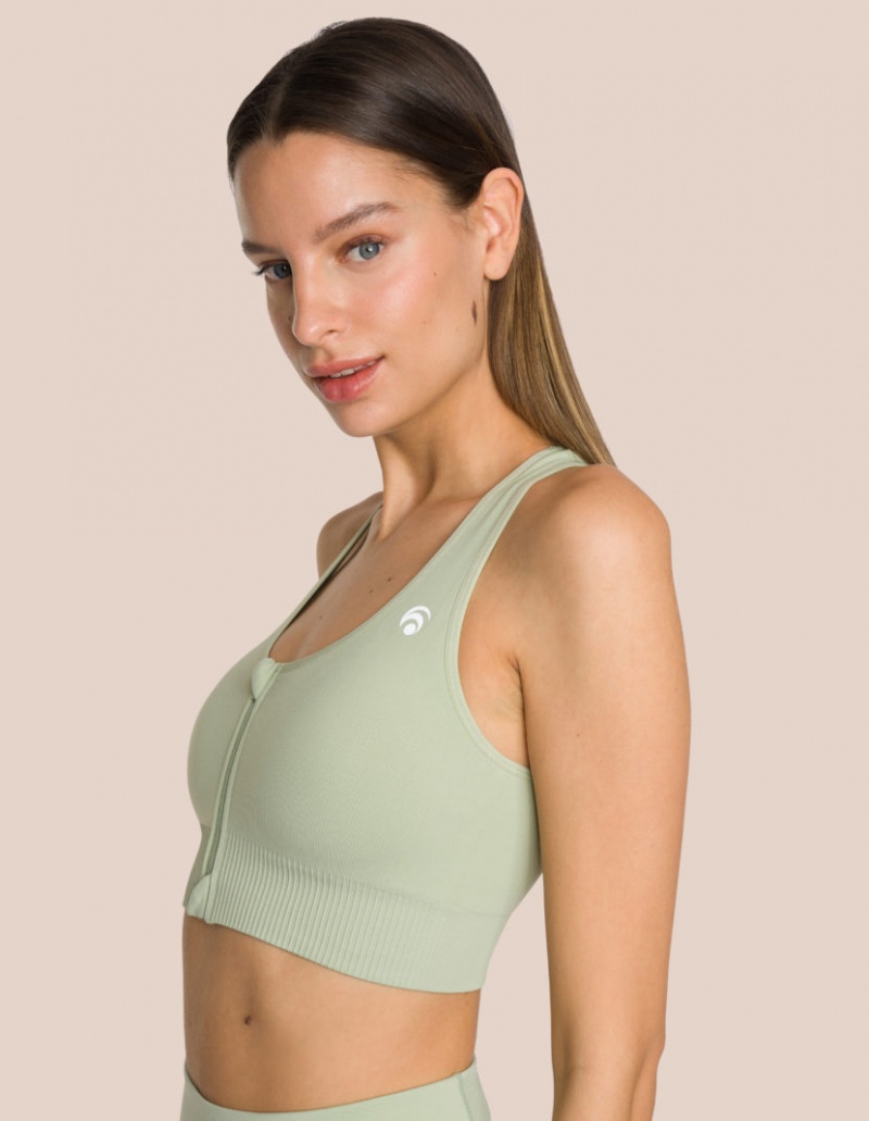 Olive Green Women's Oceans Apart Nami Bra | USA EJK-3424