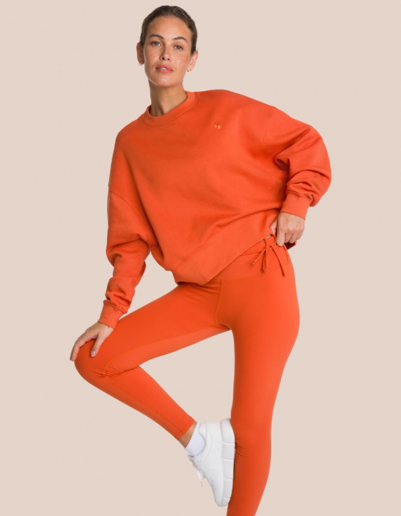 Orange Women's Oceans Apart Gianna Sweat Deluxe Set | USA ETY-6201