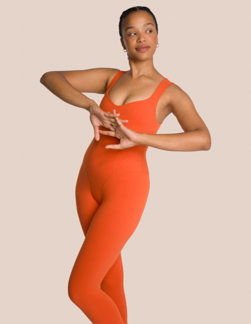 Orange Women's Oceans Apart Shania Jumpsuit Set | USA VPN-4867